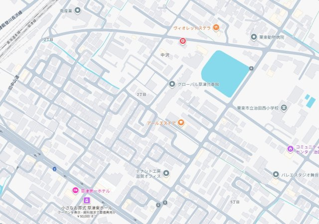 栗東市中沢　第3期　新築一戸建ての地図