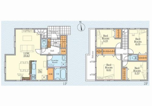 【間取り】 | 【仲介手数料０円】秦野市鶴巻南4期　新築一戸建て | 秦野市鶴巻南4期　新築一戸建て