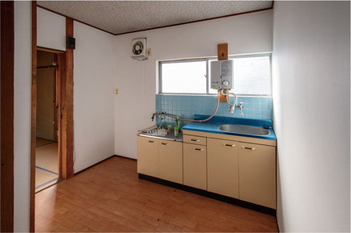 正面通大和大路西入茶屋町のキッチン