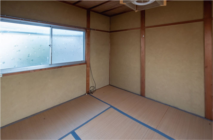 正面通大和大路西入茶屋町の和室