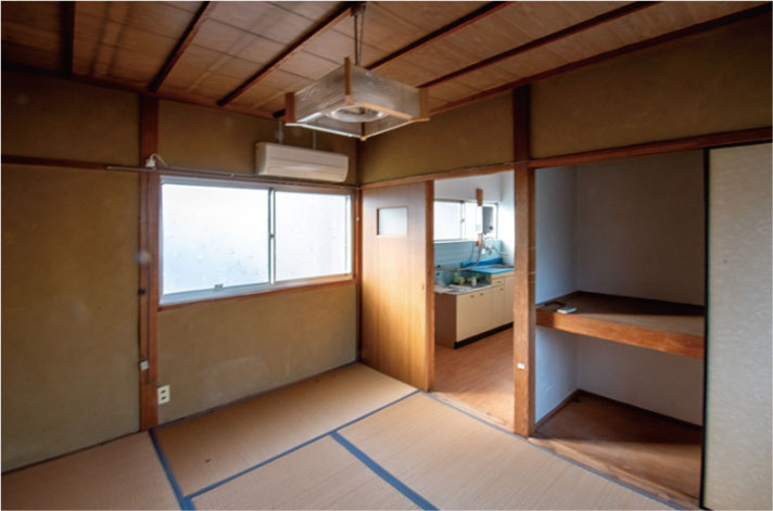 正面通大和大路西入茶屋町の和室