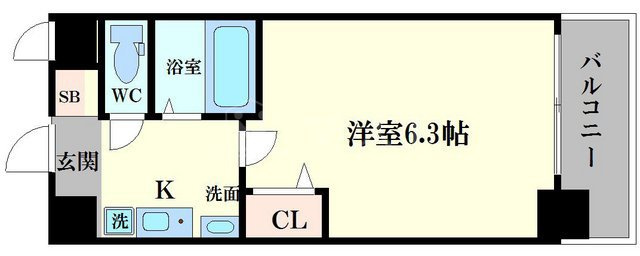 ラナップスクエア東天満の間取り