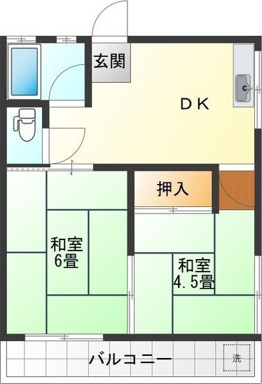 山喜多コーポの間取り