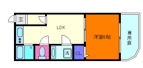 ビーコート熊内の間取り