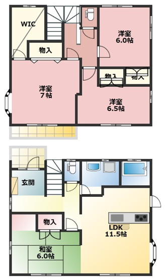 【間取り】 | 前橋市総社町貸家