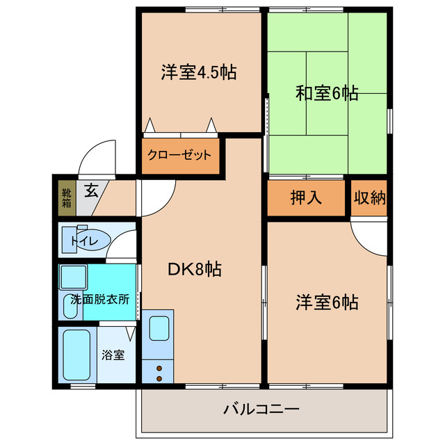 カトレア城ケ丘の間取り