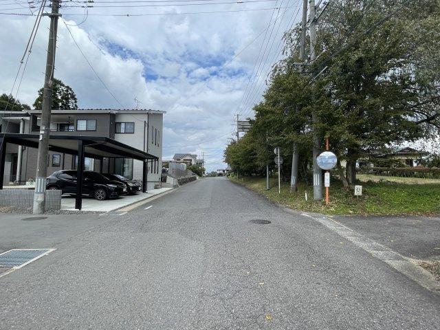 新築戸建・新築建売　白河市白坂大倉矢見【制震＋耐震】第五小・南中の前面道路含む現地写真