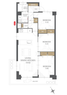 【間取り】わらび住宅 