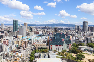 【展望】 | 東側には扇町公園、遠くには生駒山系がご覧いただけます♪