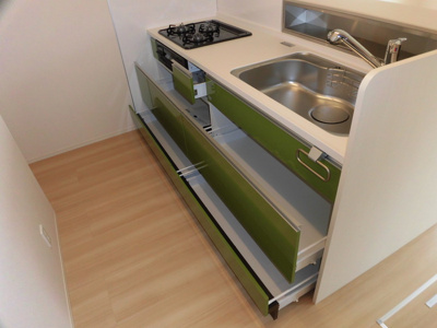 【キッチン】 | ディアコートやまが | きれいなキッチンです