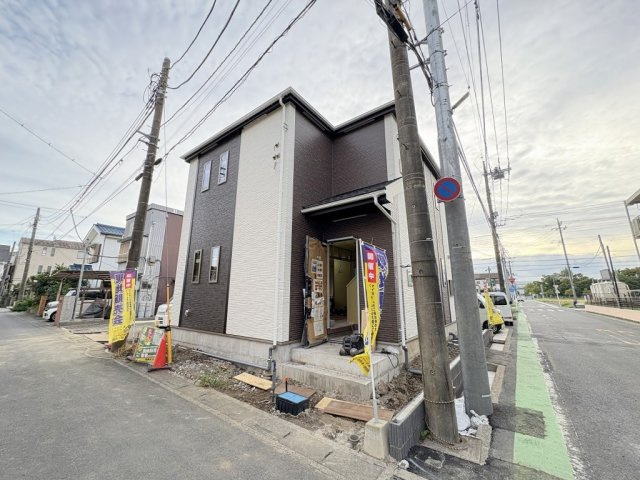 三郷市鷹野4丁目　新築戸建　全2棟　B号棟の外観|現地の写真になります。