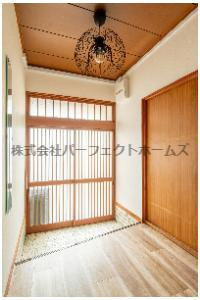 八幡市橋本糸ヶ上戸建　賃貸の玄関|毎日通る玄関はこちらです