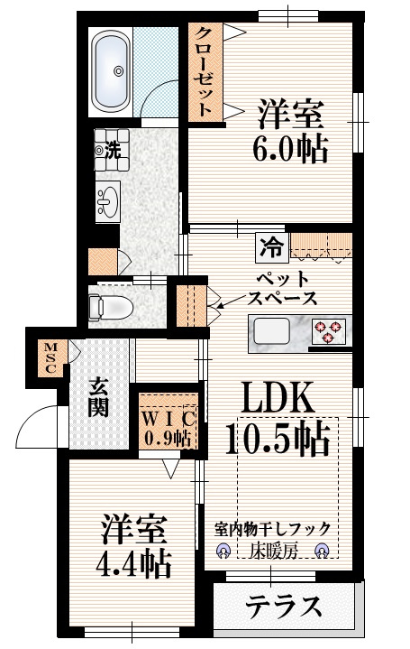 （仮称）高井戸東2丁目メゾンの間取り
