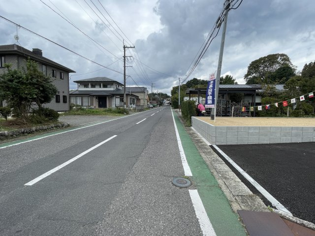 新築戸建・新築建売　白河市白坂大倉矢見【制震＋耐震】第五小・南中の前面道路含む現地写真