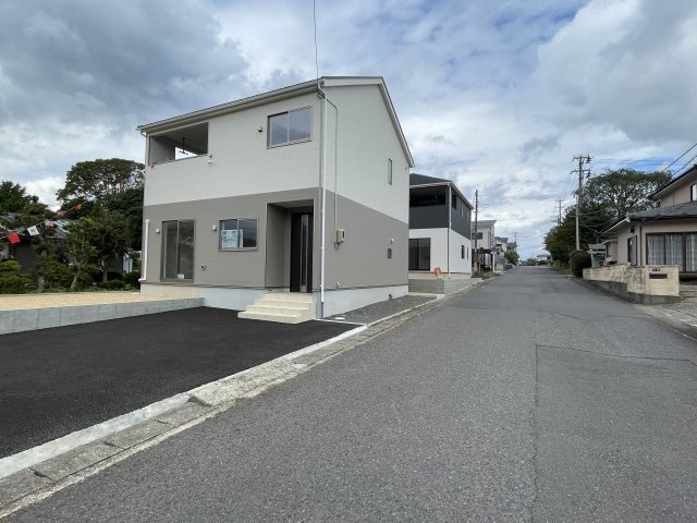 新築戸建・新築建売　白河市白坂大倉矢見【制震＋耐震】第五小・南中の前面道路含む現地写真