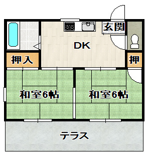 ファミール仁川Ⅰの間取り
