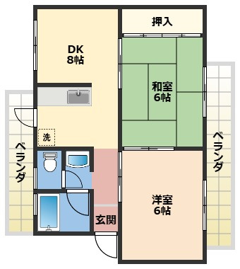 【間取り】 | コーポますだ