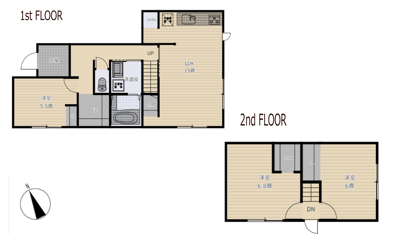 RESET HOUSE－リセットハウス－小倉南区葛原本町3丁目の間取り|3LDKのコンパクトながらも生活のしやすい間取り♪
【小倉南区・リノベーション中古戸建】