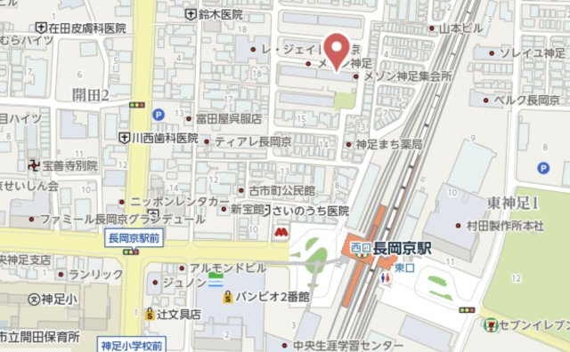 メゾン神足2号棟　2階の地図