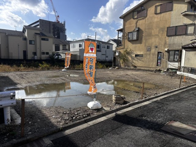 【前面道路含む現地写真】 | 七条御所ノ内西町　売土地（建築条件無）　A号地 | 閑静な住宅地＆生活施設で小学校、病院、コンビニ、スーパー、銀行、郵便局も充実♪