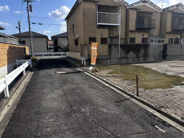 【前面道路含む現地写真】 | 七条御所ノ内西町　売土地（建築条件無）　A号地 | 前道幅員北側約4ｍ♪
