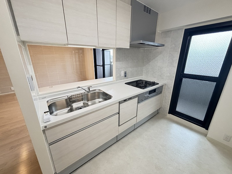 藤和シティホームズ吹田駅前のキッチン|コンパクトなキッチンで掃除もラクラク