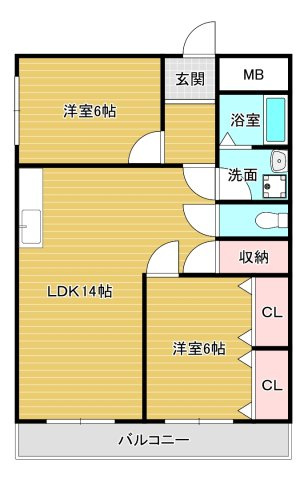 スコルピオ清和の間取り