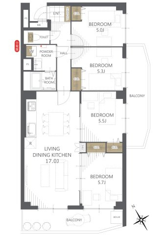 【間取り】シーアイマンション瑞穂 