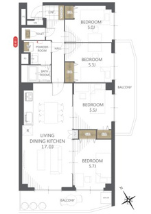 【間取り】シーアイマンション瑞穂 
