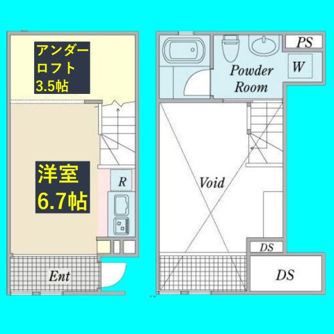 コモンツリー名駅西の間取り