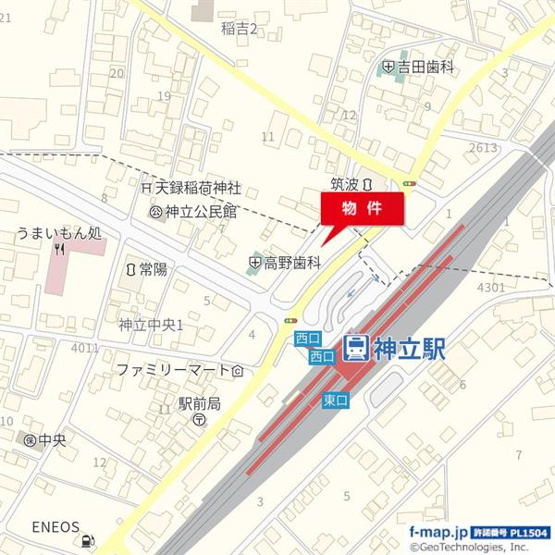 【地図】 | 神立駅前Ｍー２テナント