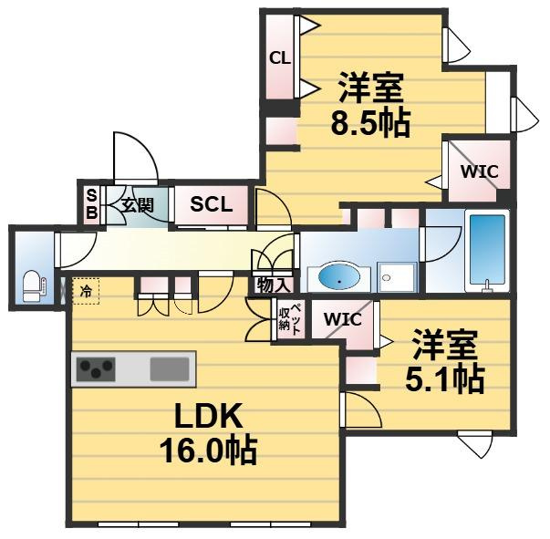 ＆　FUMINOSATOの間取り