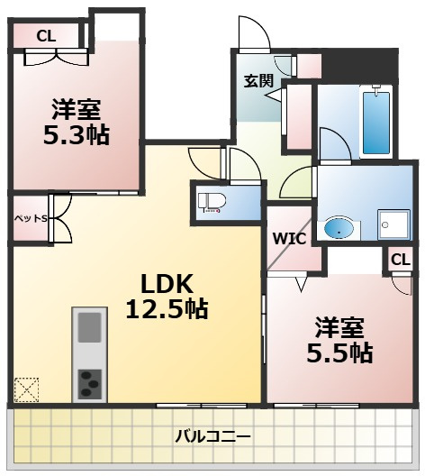 ＆　FUMINOSATOの間取り