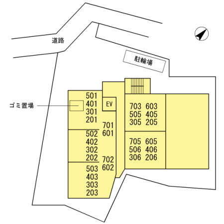 セリーン志村の区画図