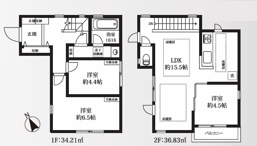 コンパクトサイズでも３ＬＤＫ♪この位でもイイよね！【鶴見区北寺尾6丁目】新築戸建
