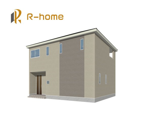 ひたちなか市相金町第1　新築戸建て　1号棟の外観パース|近隣の同仕様完成物件をご見学いただけます♪