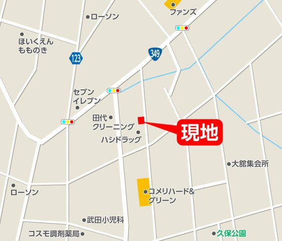 新築戸建・新築建売　伊達市保原町　保原小・桃陵中の地図