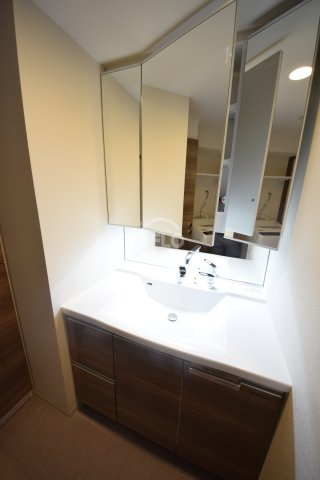 プレサンス大手前ピリオドの独立洗面台|プレサンス大手前ピリオド　広い独立洗面台