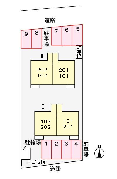 コスモスⅠの区画図