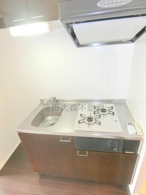 コンシェリア久が原のキッチン|2口ガスコンロのシステムキッチン