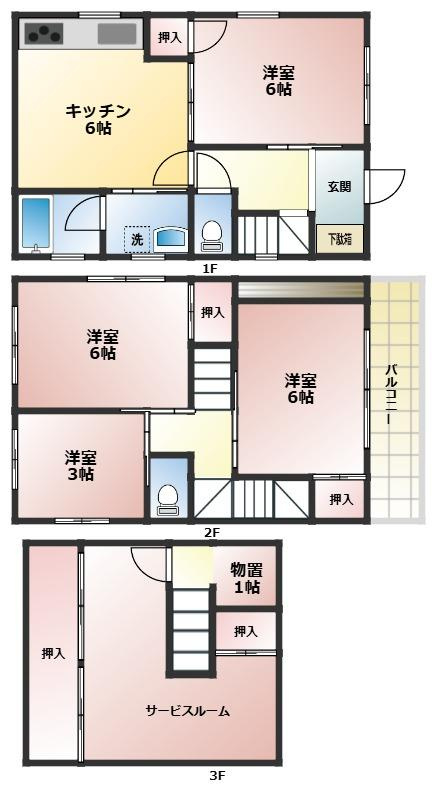 鳴尾町4丁目貸事務所の間取り
