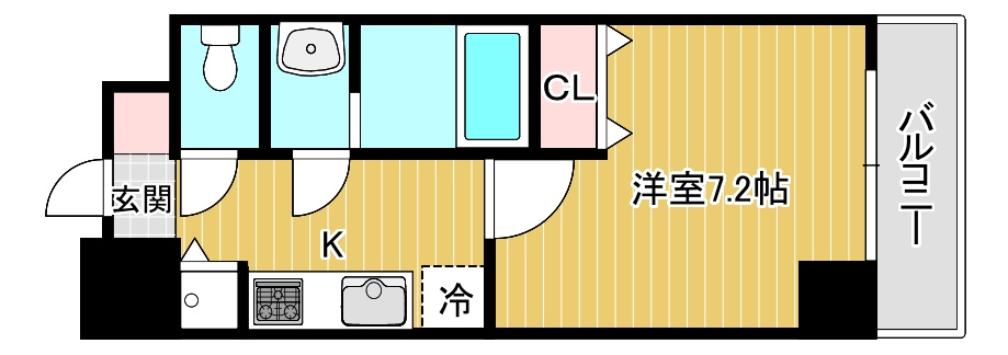 サムティ阿波座Ｌｕｓｓｏの間取り