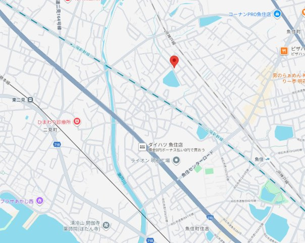 【地図】 | 明石市魚住町西岡21期（全1棟）新築