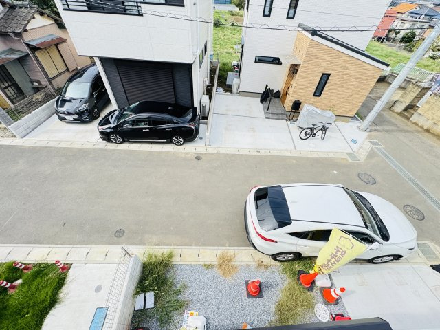 柏市戸張新築戸建（戸張3期）の展望|バルコニーより道路側眺望