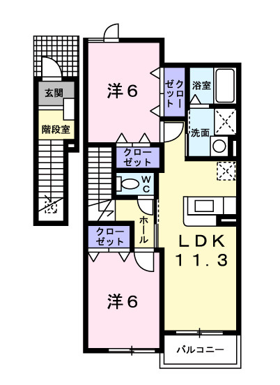 ファミールⅣの間取り
