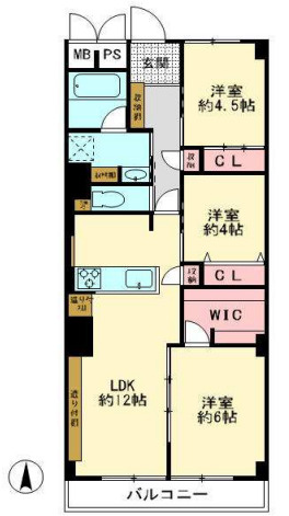 室町スカイハイツの間取り