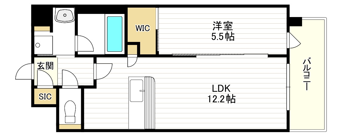 スプランディッド駒川中野駅前の間取り