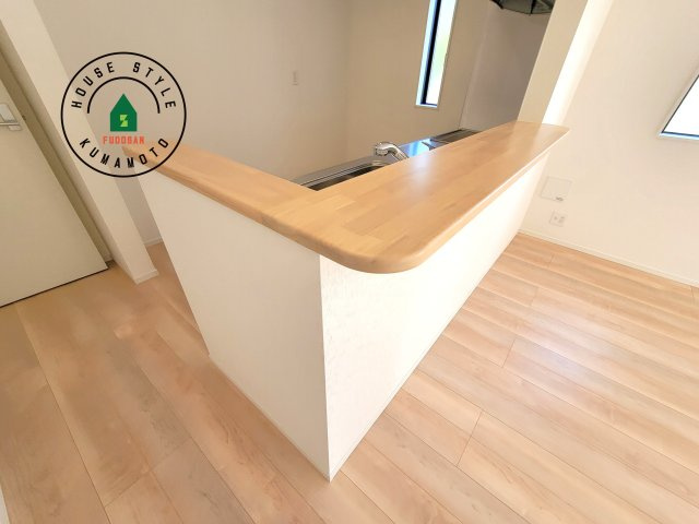 合志市栄第5-2棟(1号棟)のダイニング|ダイニングとリビングのメリハリが付けやすい空間設計になっています。