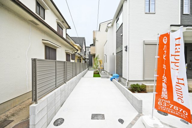 ハートフルタウン浜町新築一戸建て│2SLDK・3LDK+駐車1台可の外観|2号棟現地外観写真です。