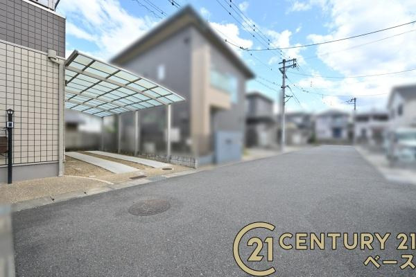 香芝市良福寺　一戸建の前面道路含む現地写真|■現地撮影写真■緑豊かな気持ちの良い住環境！